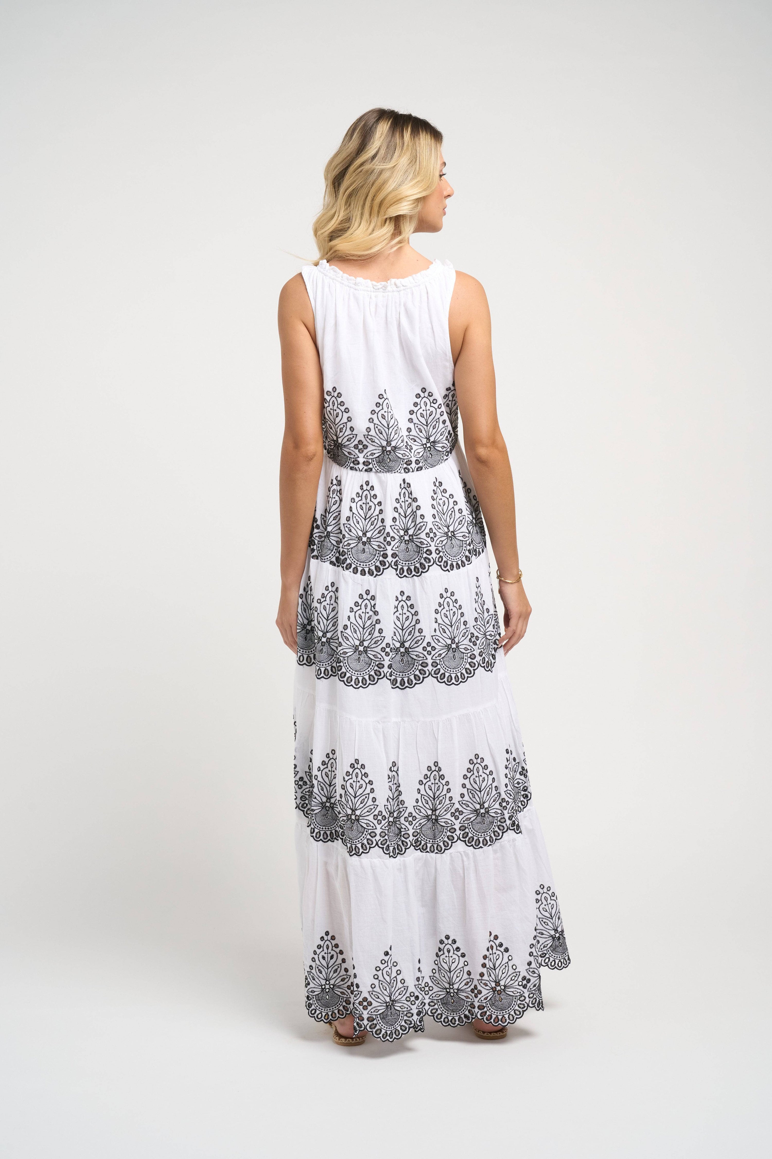 Pegasus Dress Black/White