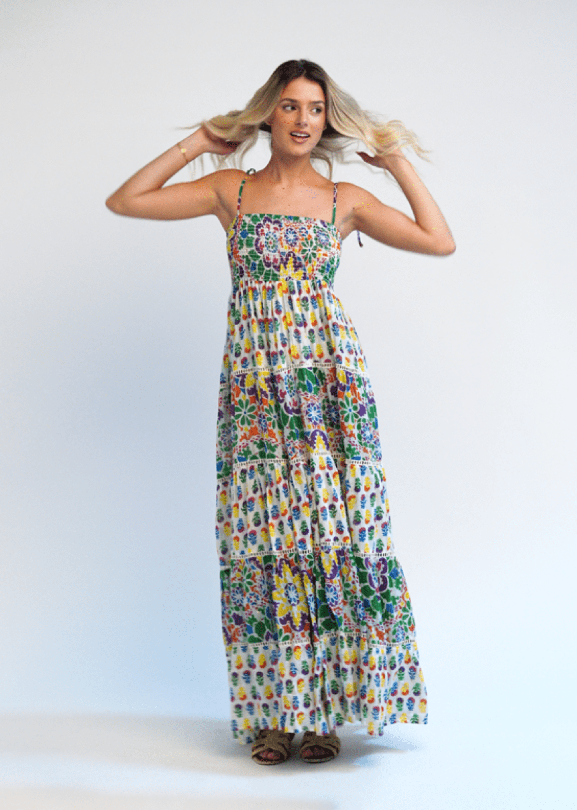 knee length dresses for ladies Agatha Midi Dress - Black Floral main image 0