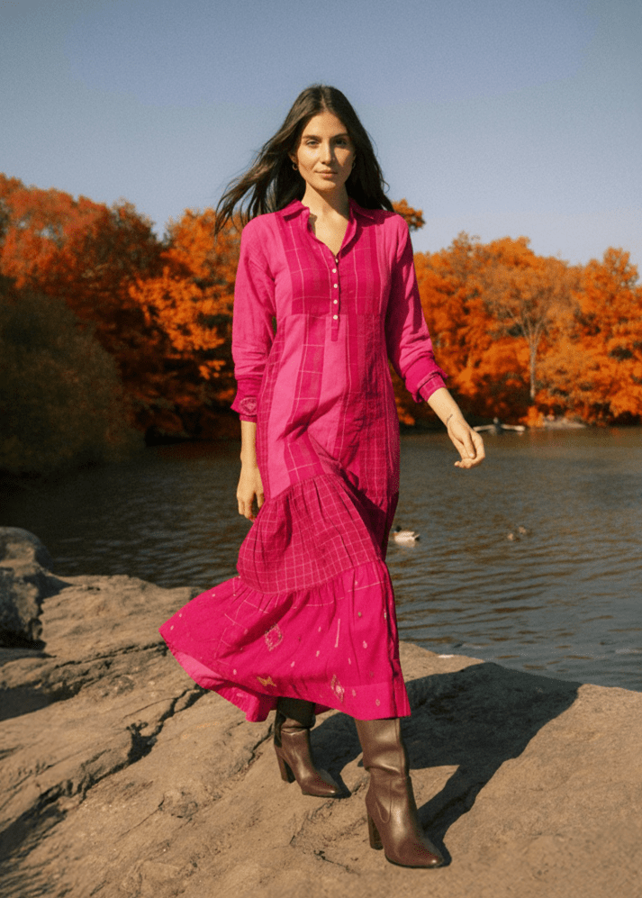 Shop Now Chelsea Dress in Fuchsia Pink