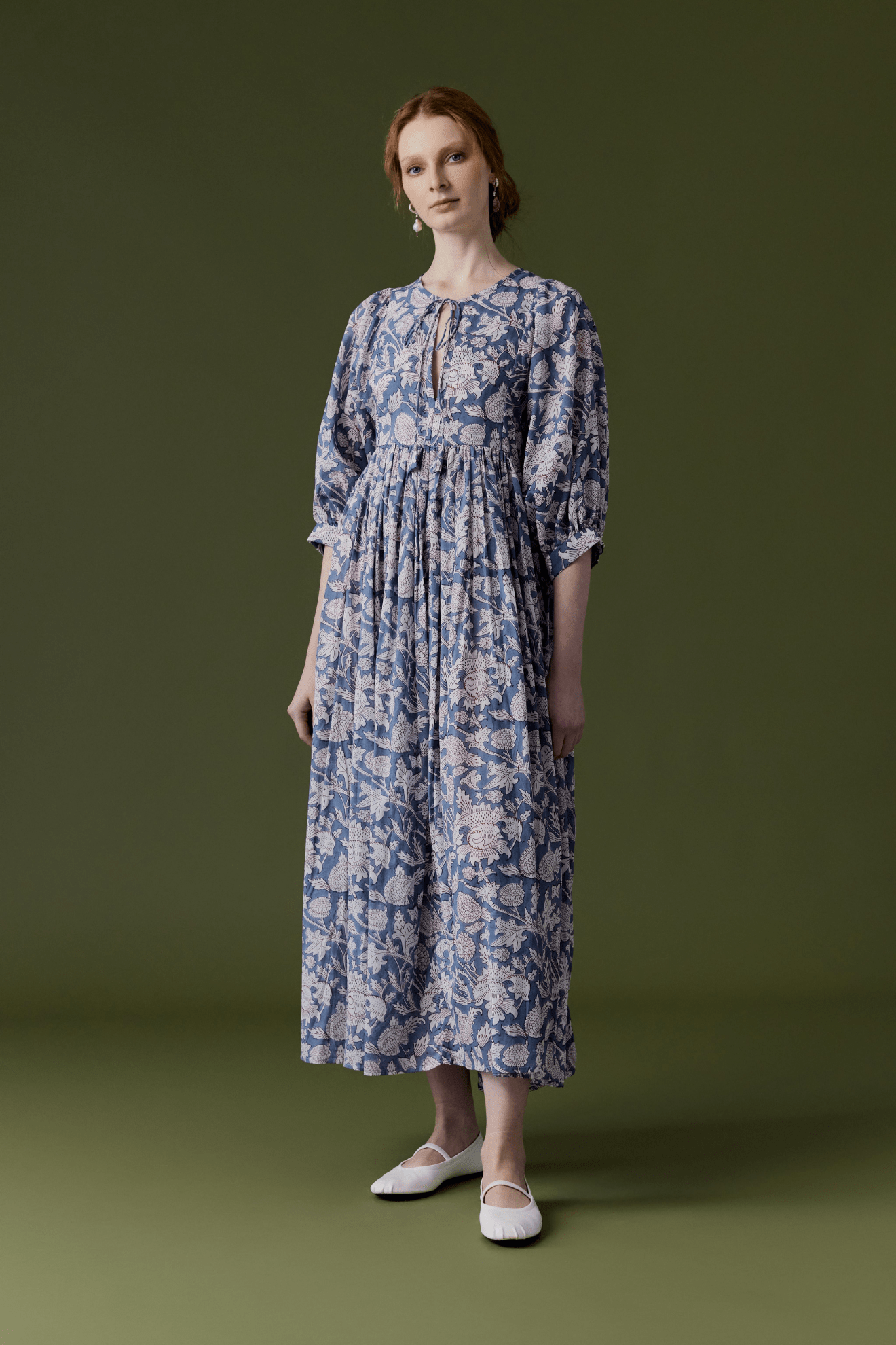 Anuka Long Dress Steel Blue