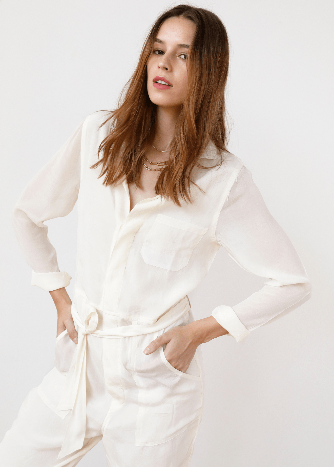 Lydia Jumpsuit White