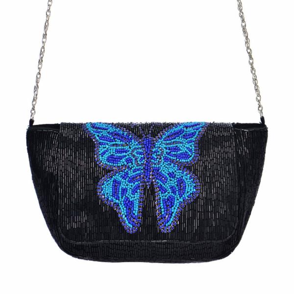 Blue 2024 butterfly purse