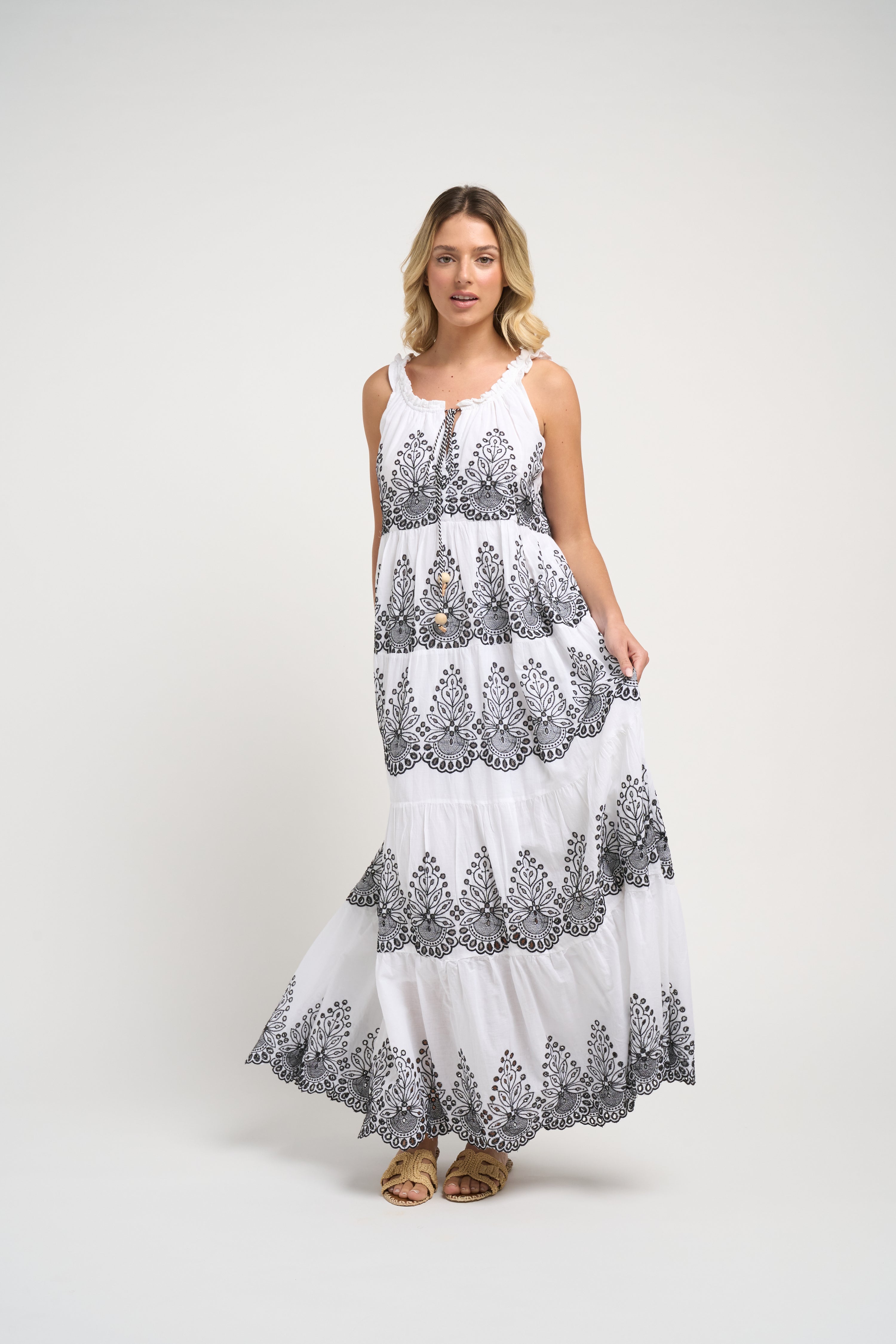 Pegasus Dress Black/White