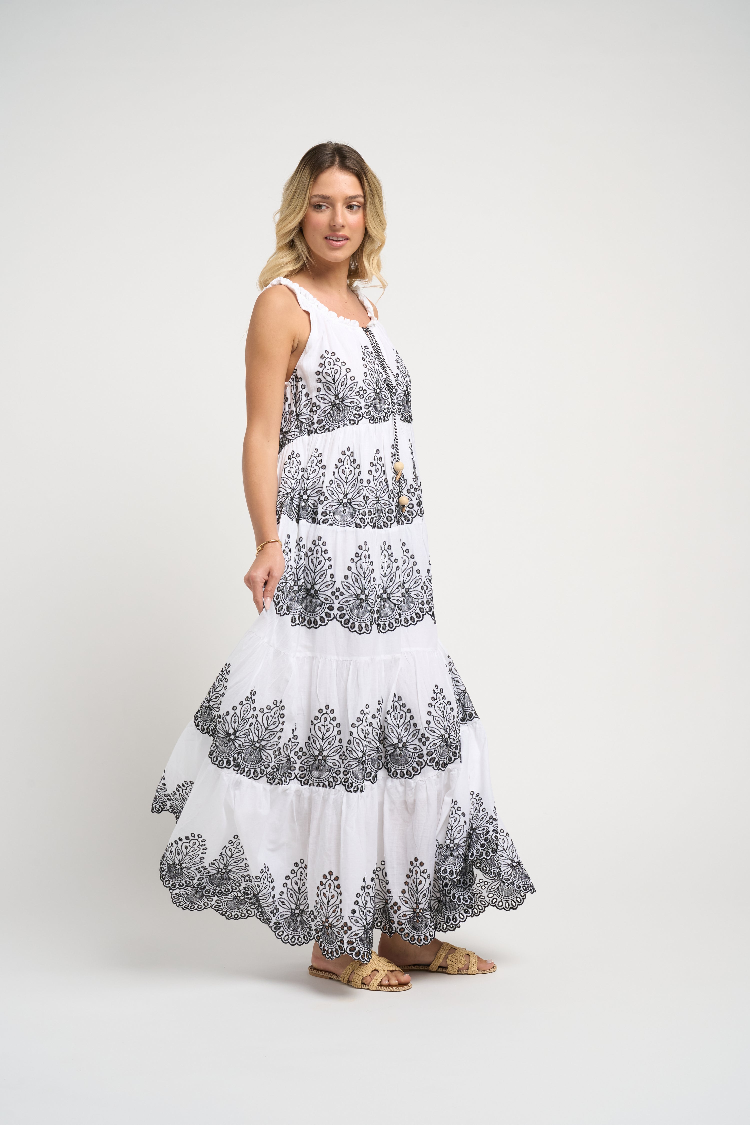 Pegasus Dress Black/White