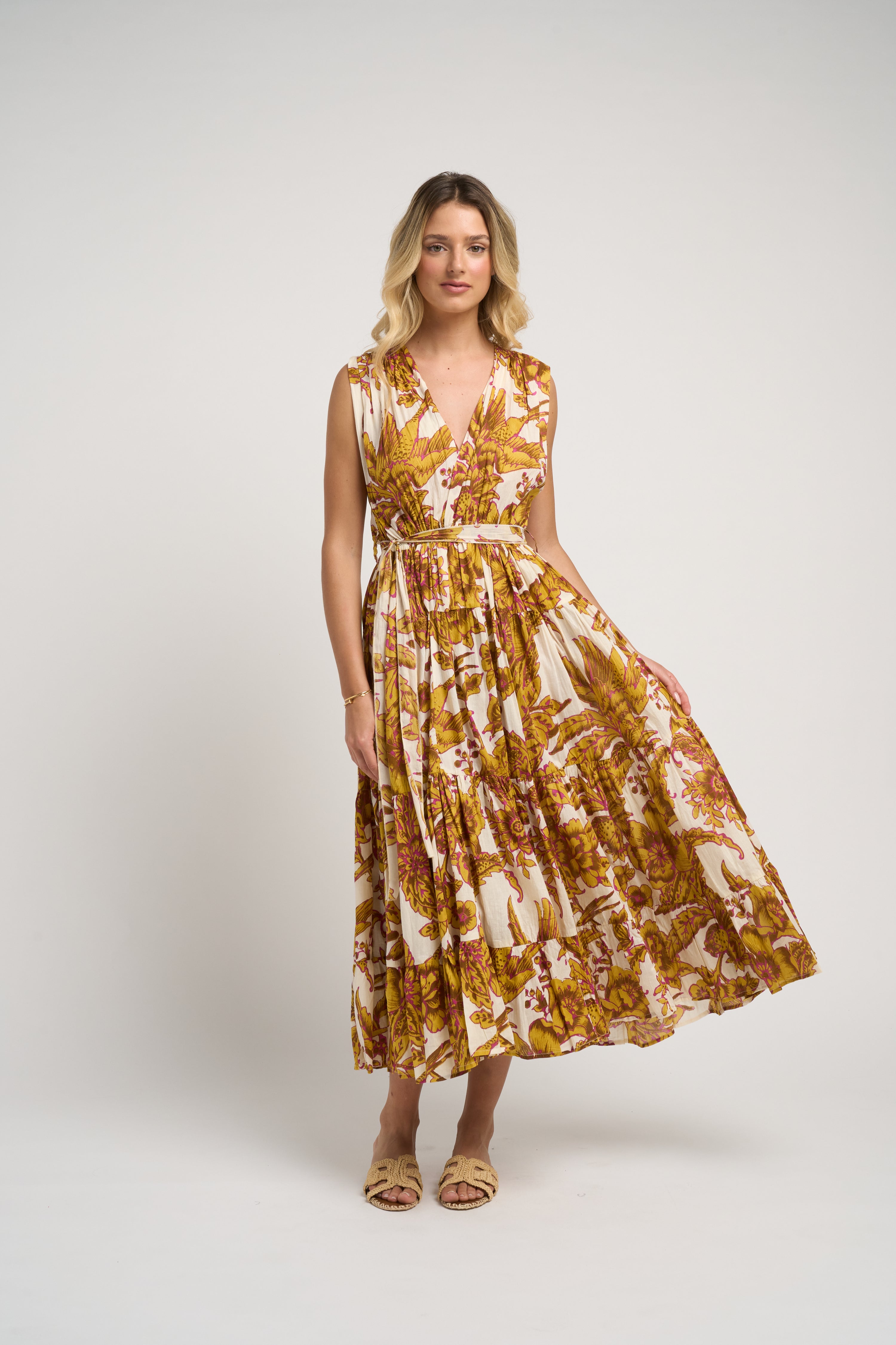 Emilia Dress Off Mustard