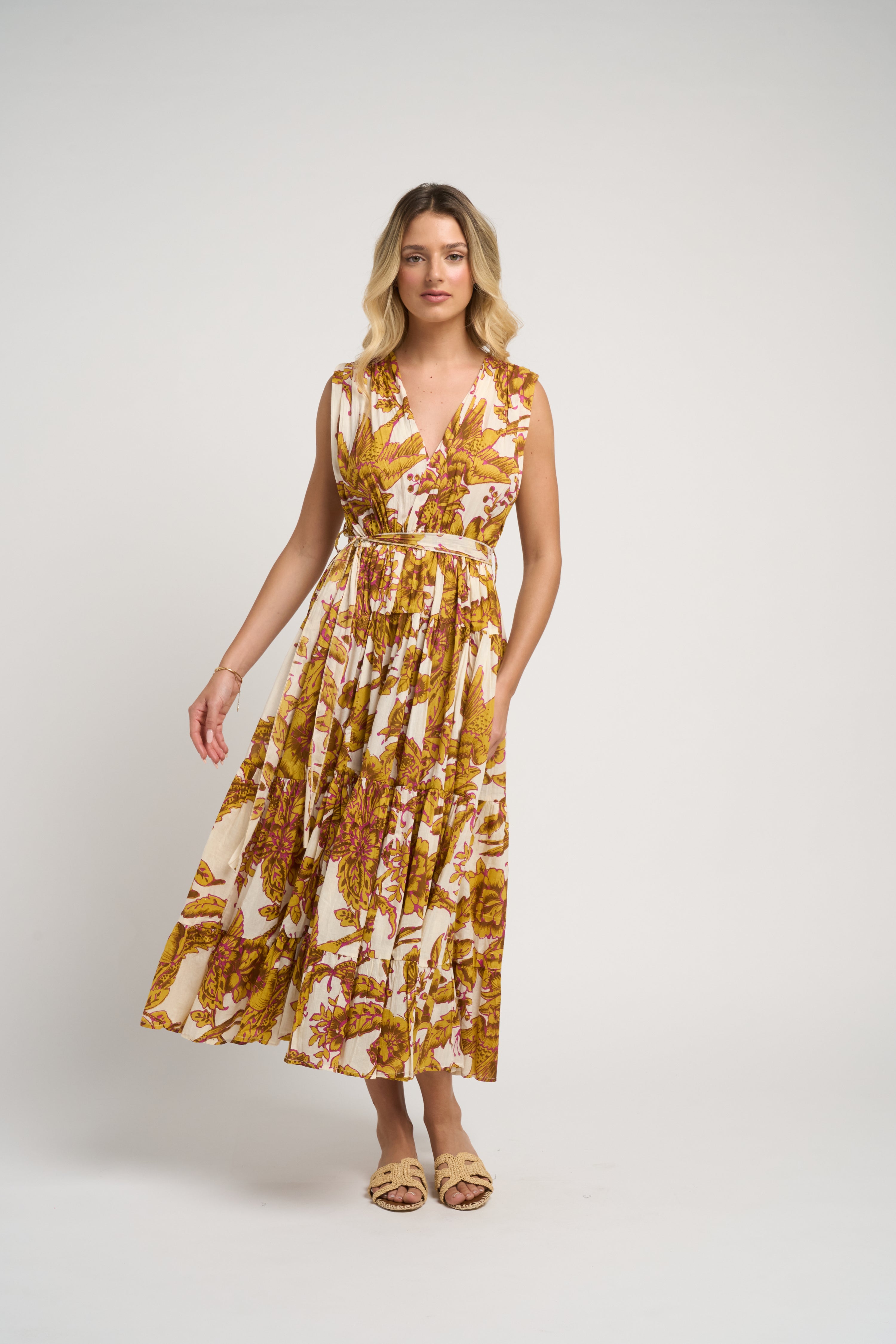 Emilia Dress Off Mustard