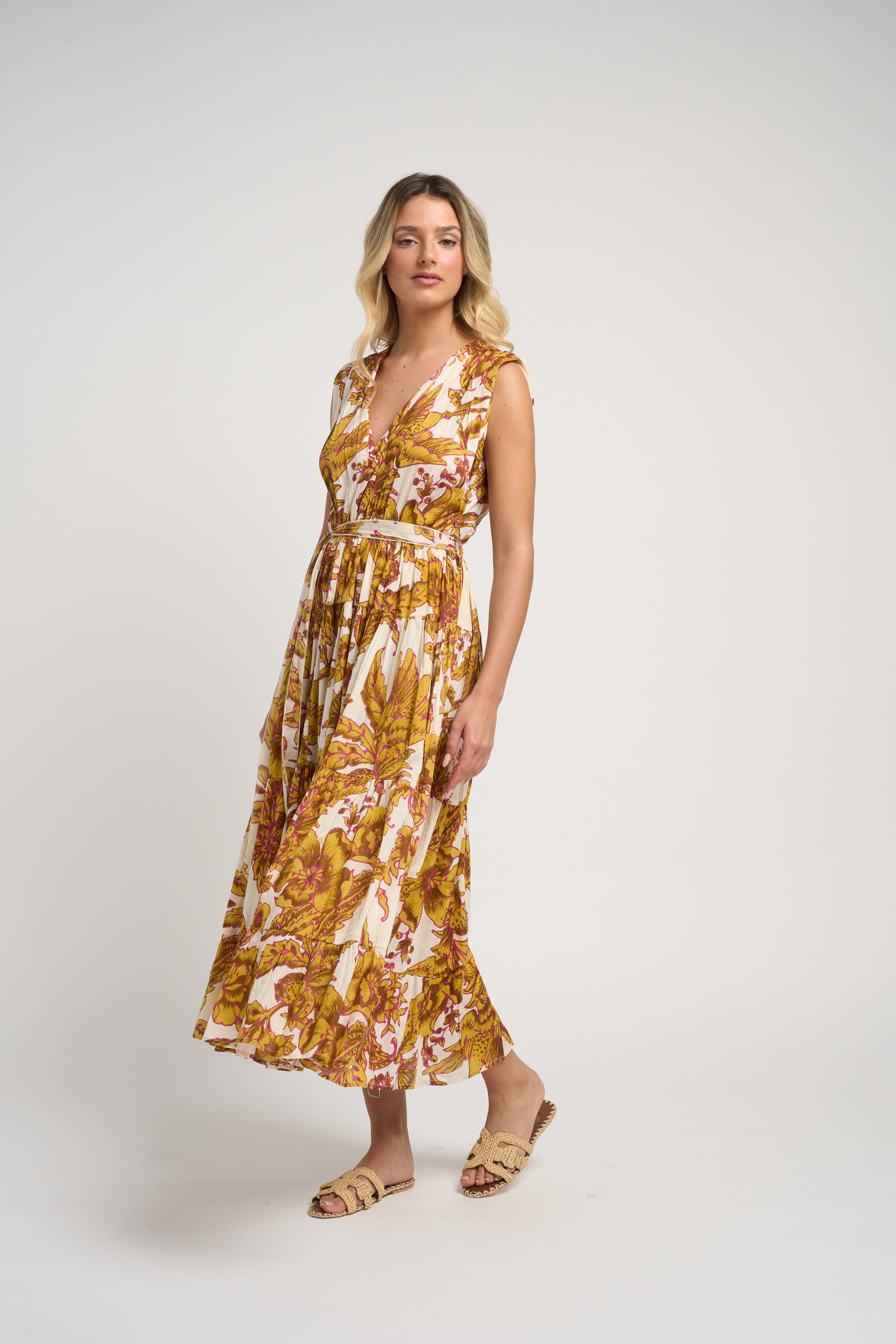 Emilia Dress Off Mustard