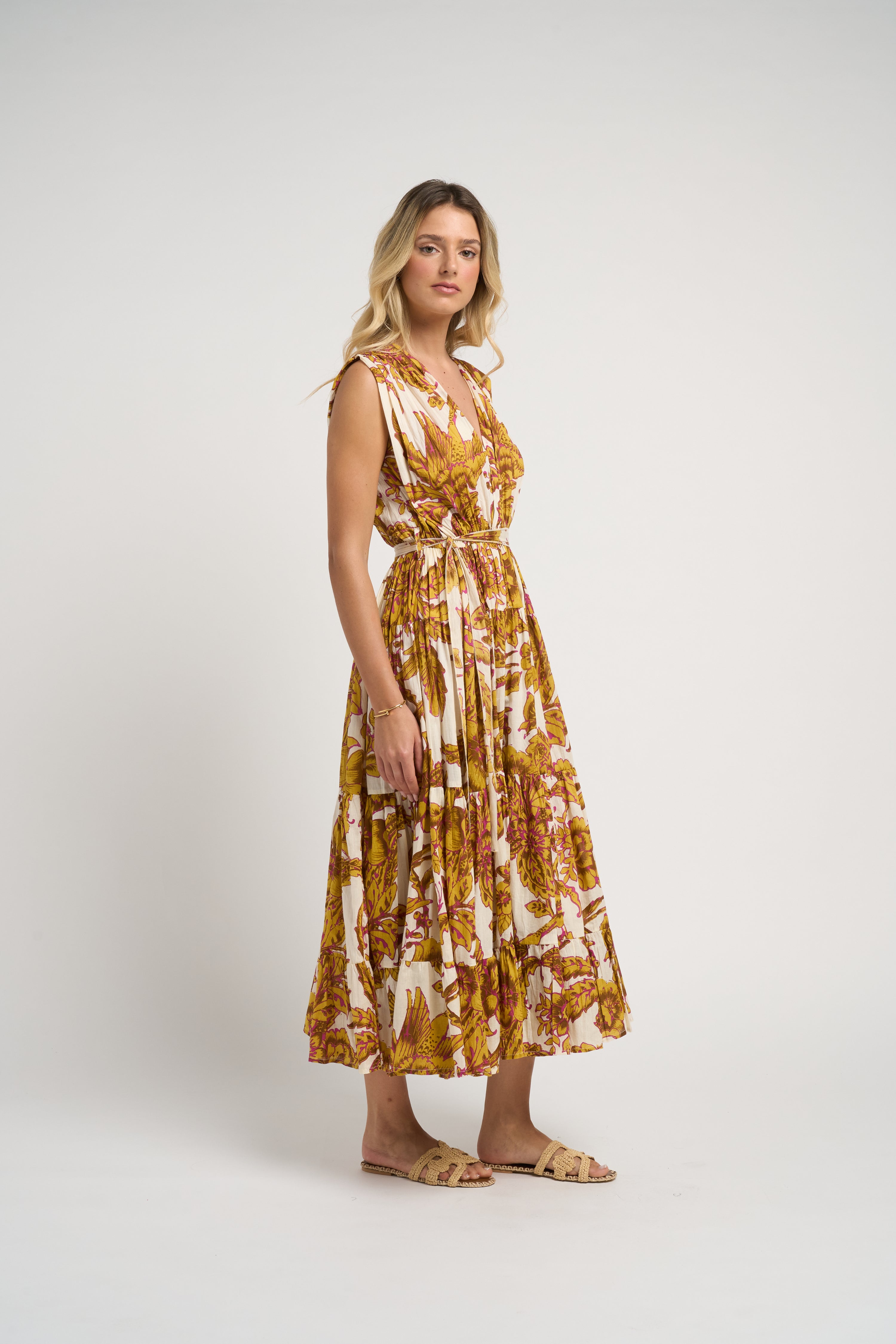 Emilia Dress Off Mustard