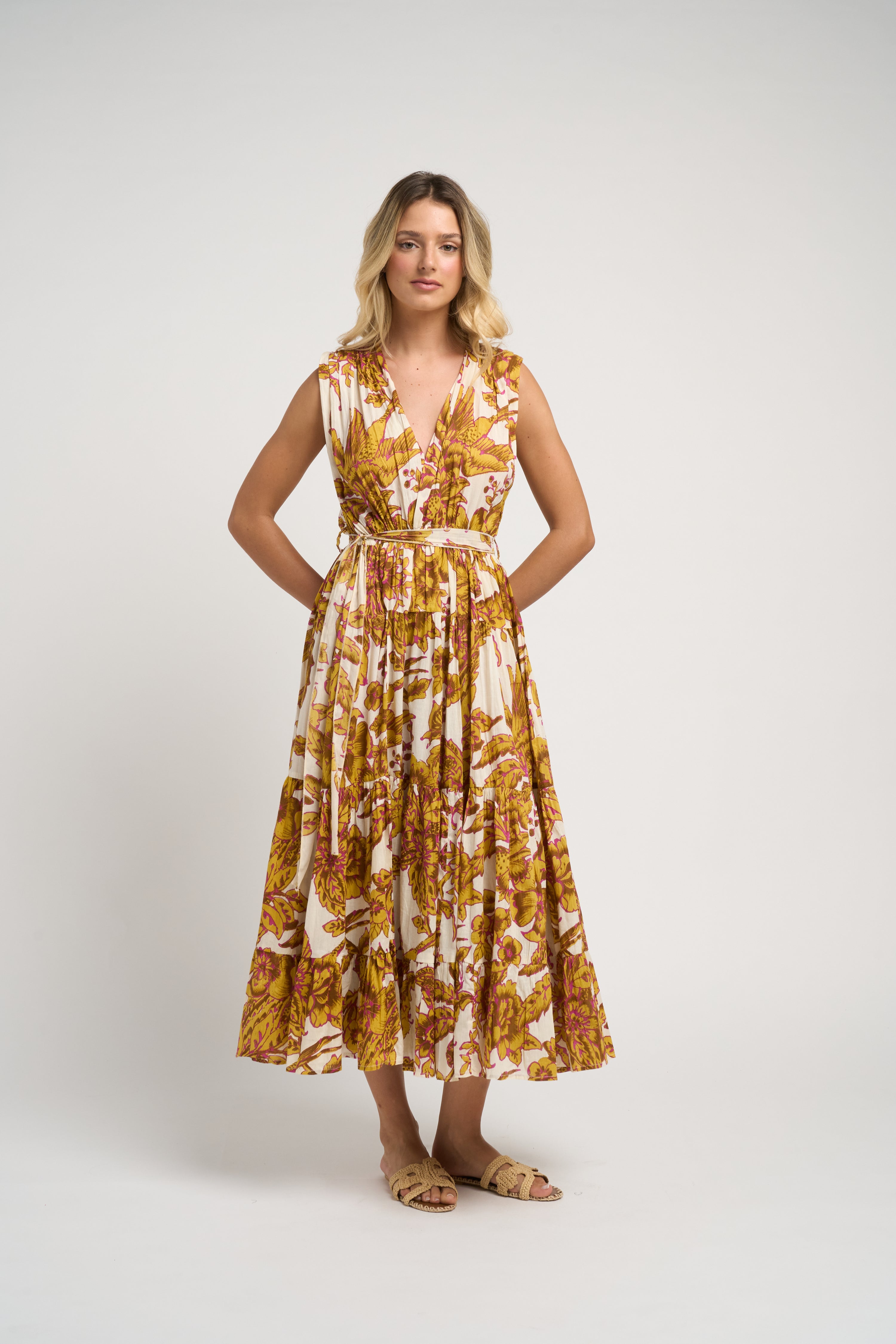 Emilia Dress Off Mustard