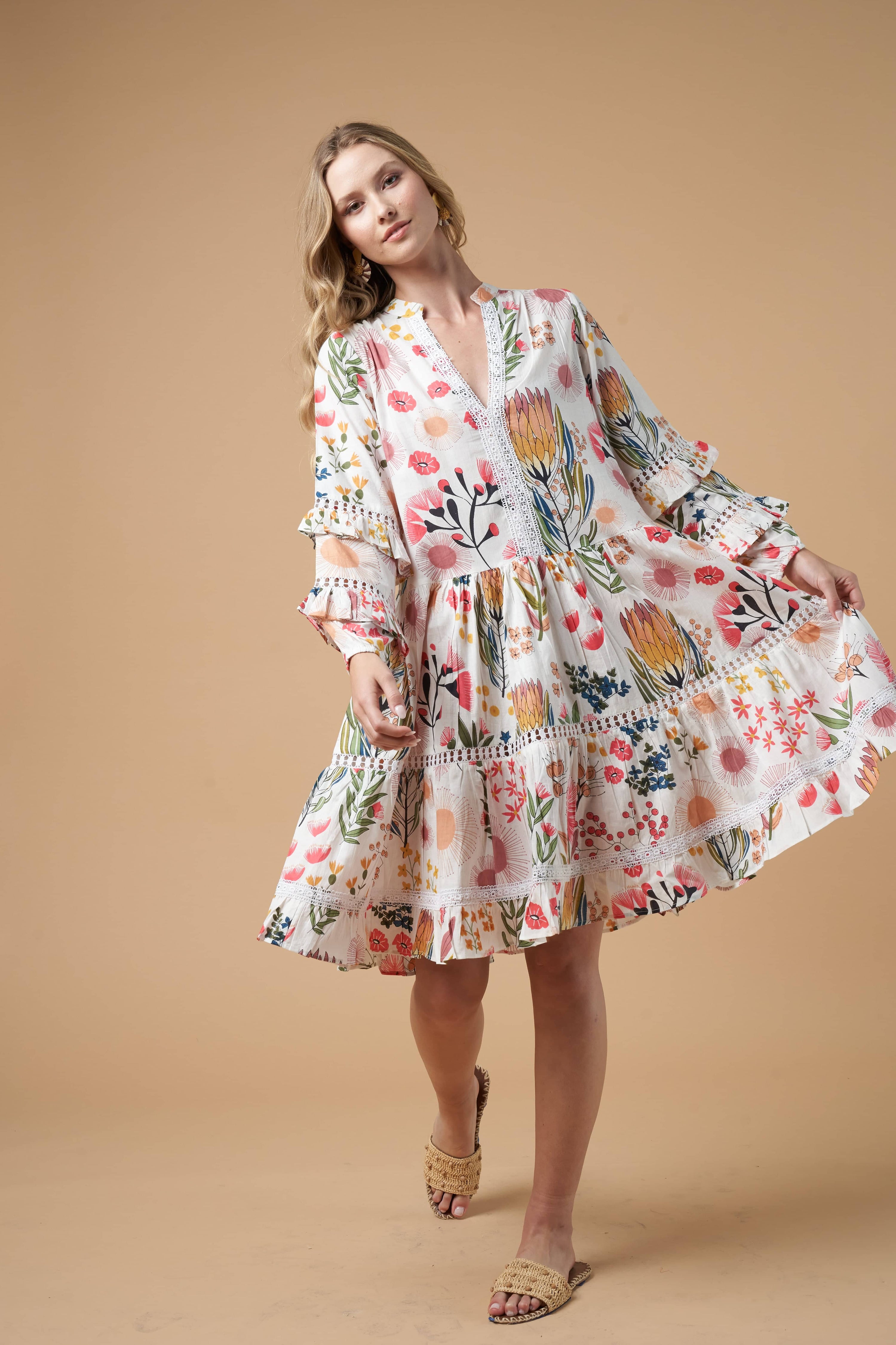 Lily Short Dress-Guadalupe Design