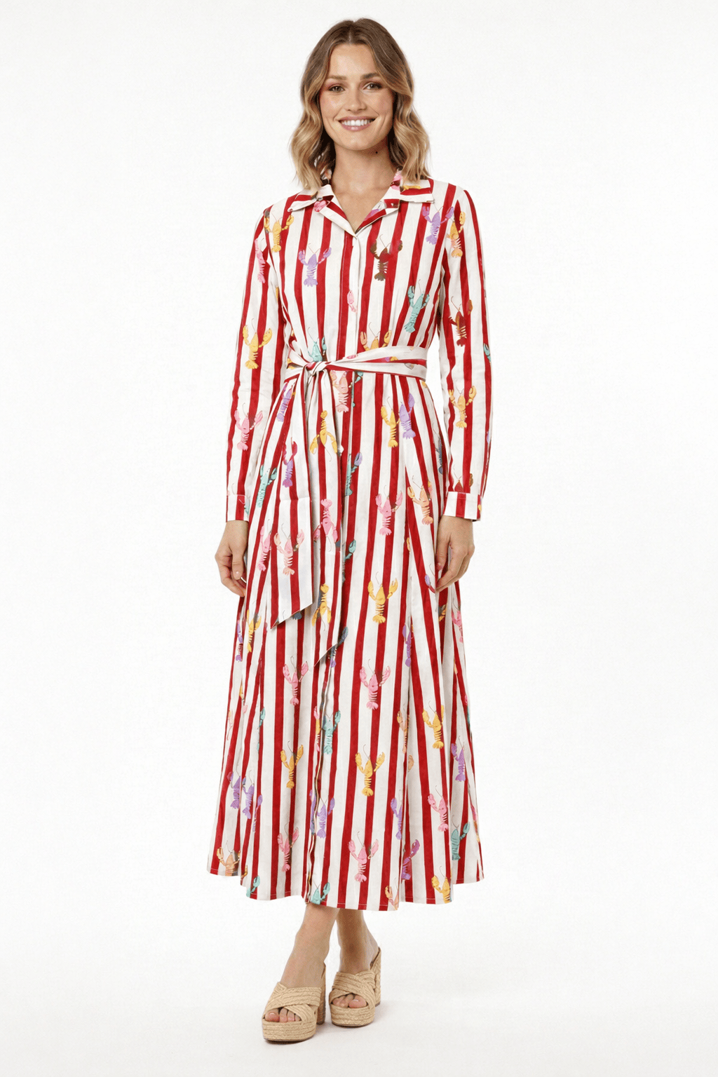 Luciana Lobster Dress Red