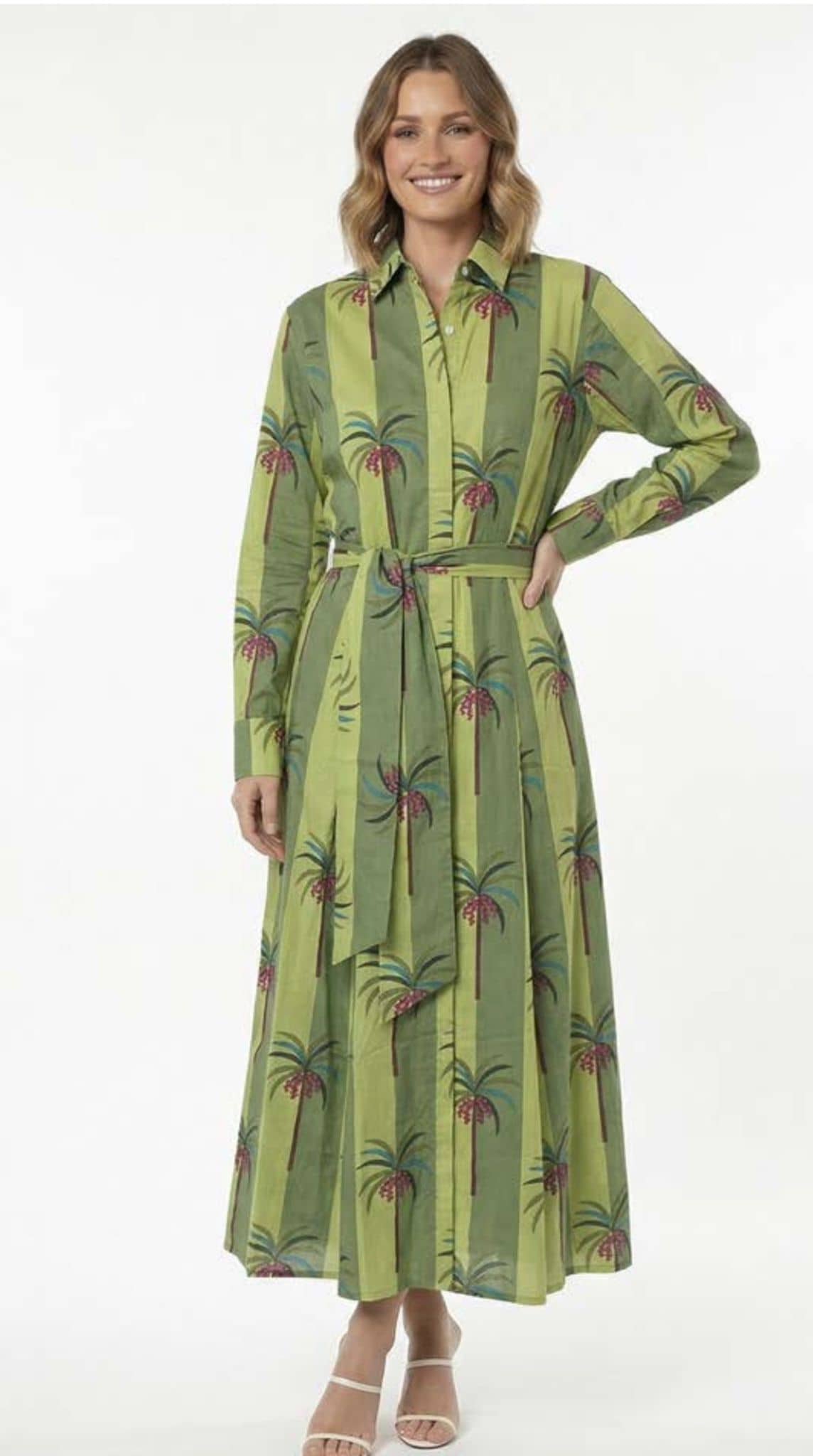Luciana Palm Dress