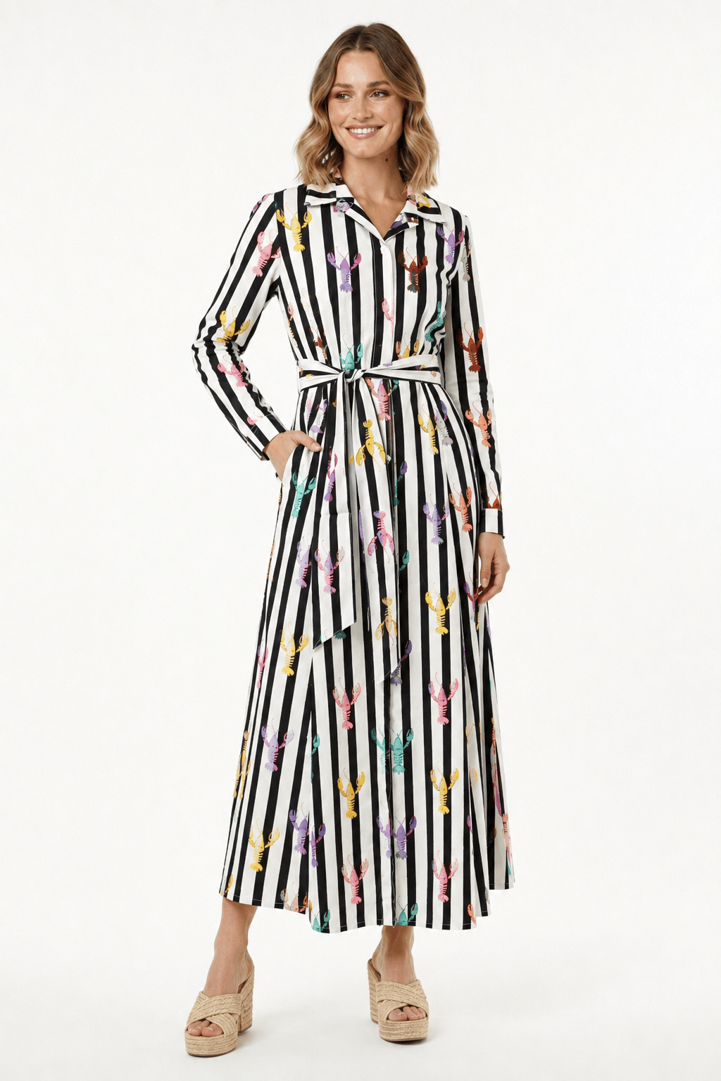 Luciana Lobster Dress Red