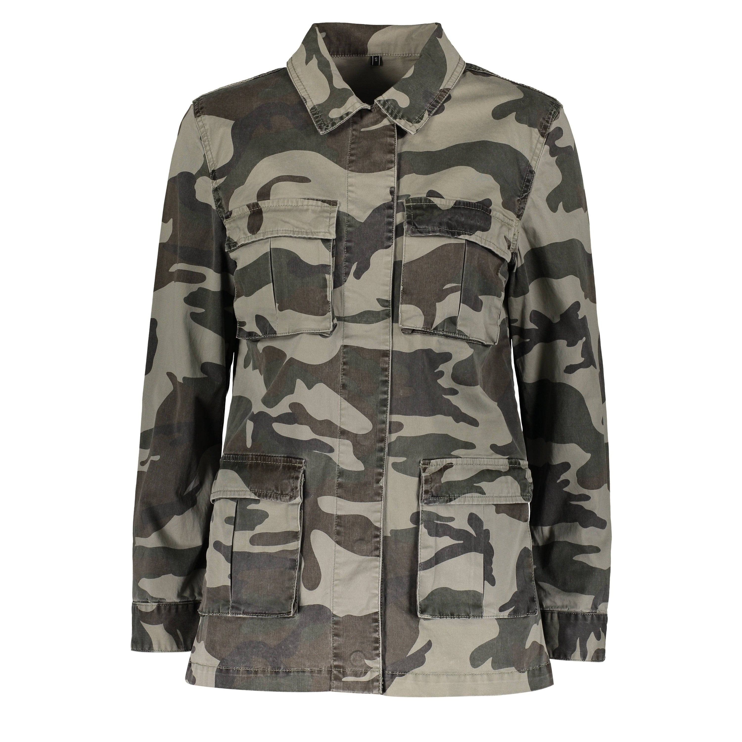 Bomber Jacket Camo Green