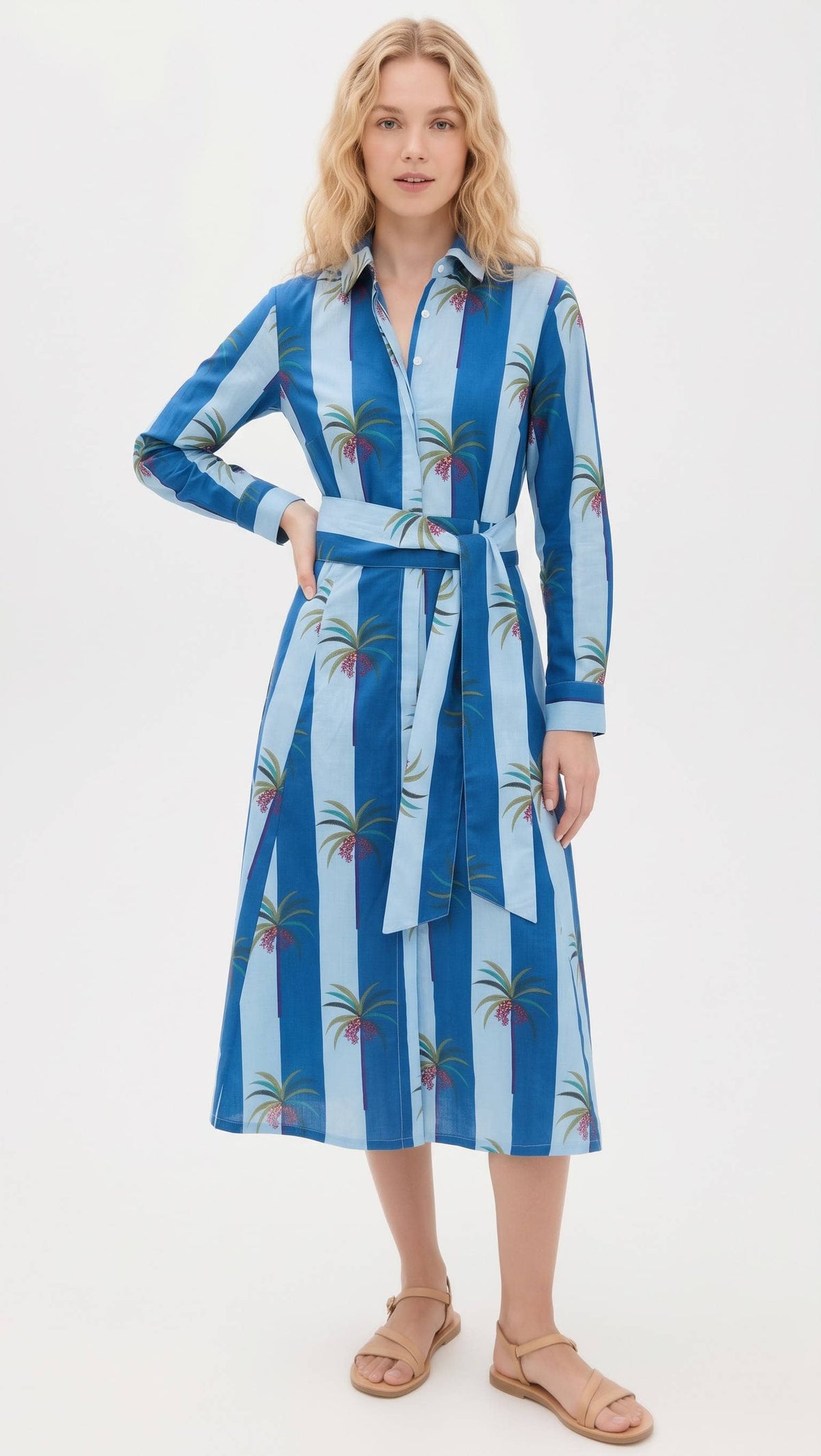 Luciana Palm Dress