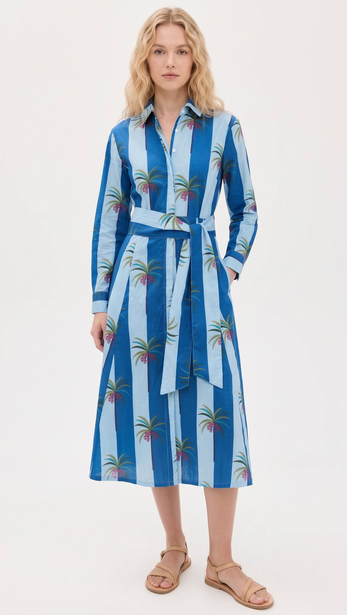 Luciana Palm Dress