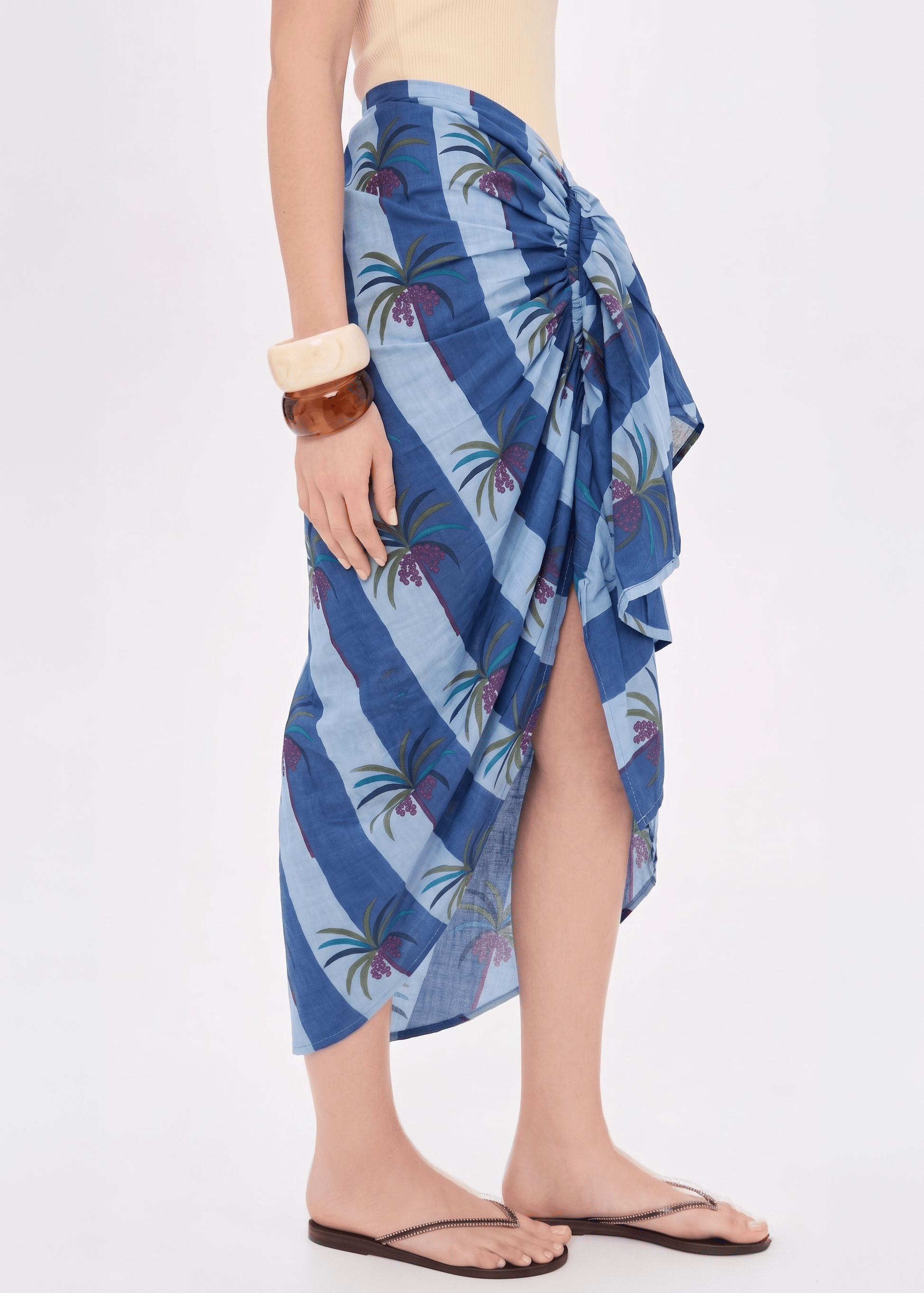 Luciana Palm Pareo Skirts