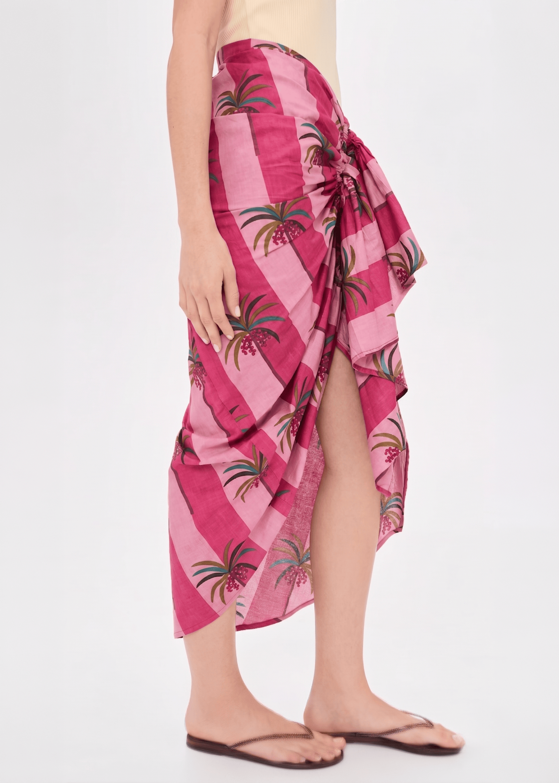 Luciana Palm Pareo Skirts