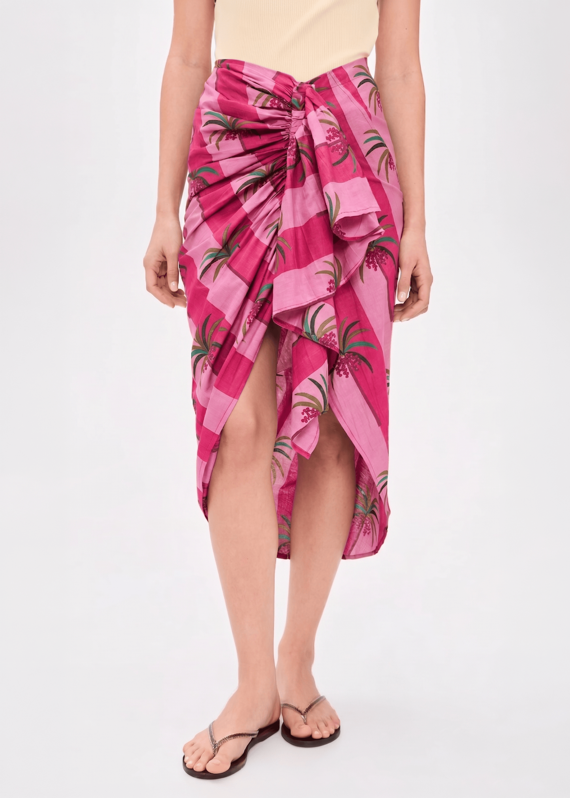 Luciana Palm Pareo Skirts