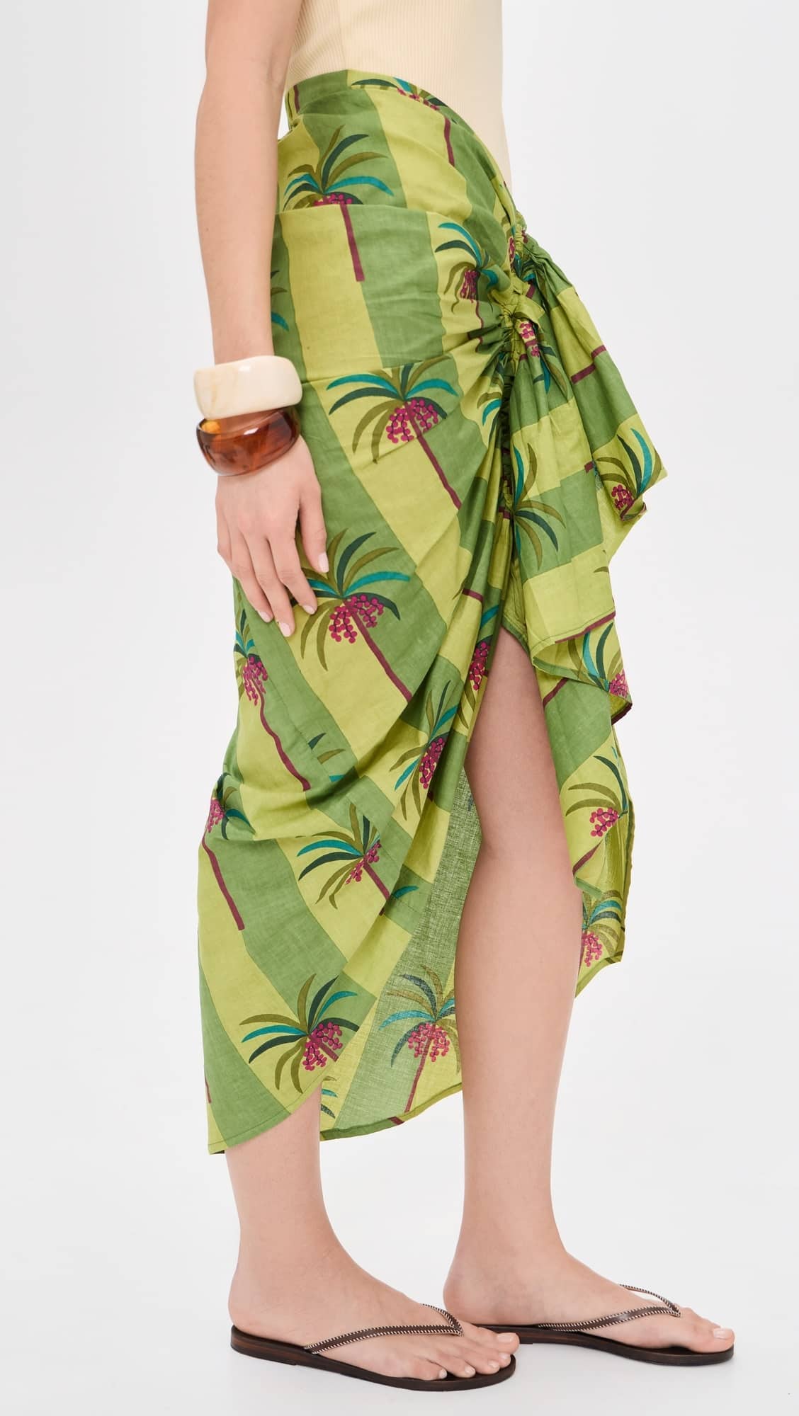 Luciana Palm Pareo Skirts