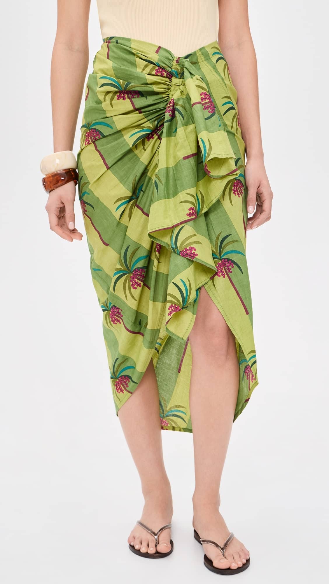 Luciana Palm Pareo Skirts