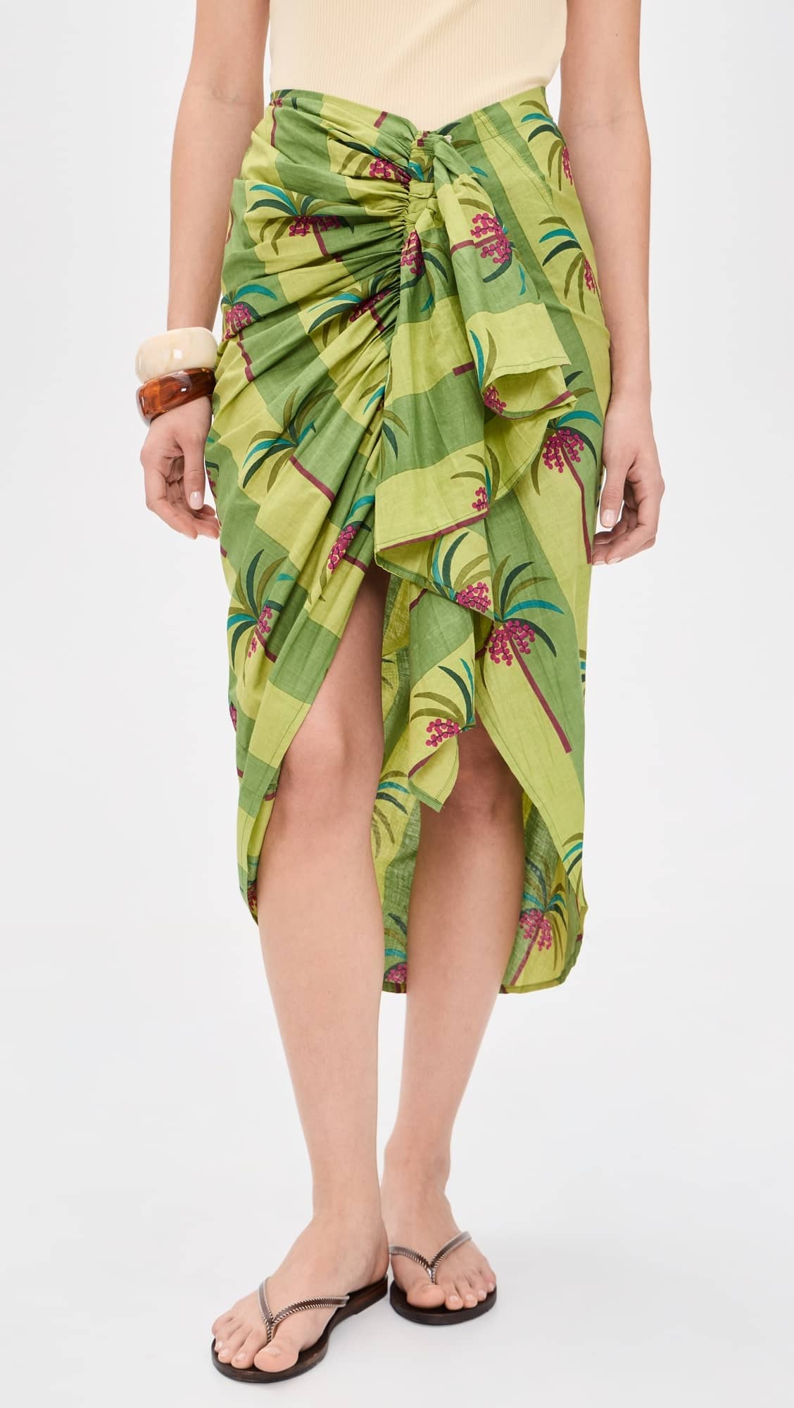 Luciana Palm Pareo Skirts